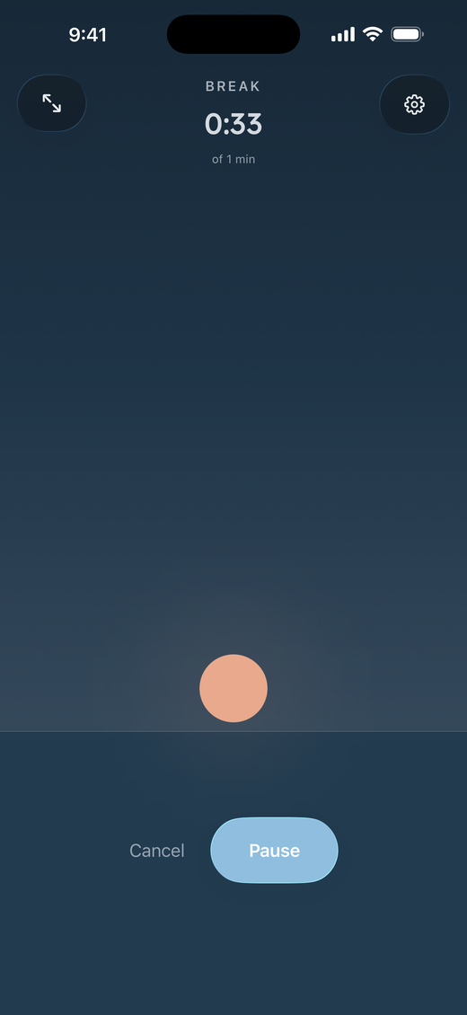 Blue Hour during a cycles break: the sun rising over the horizon in a deep navy dawn sky